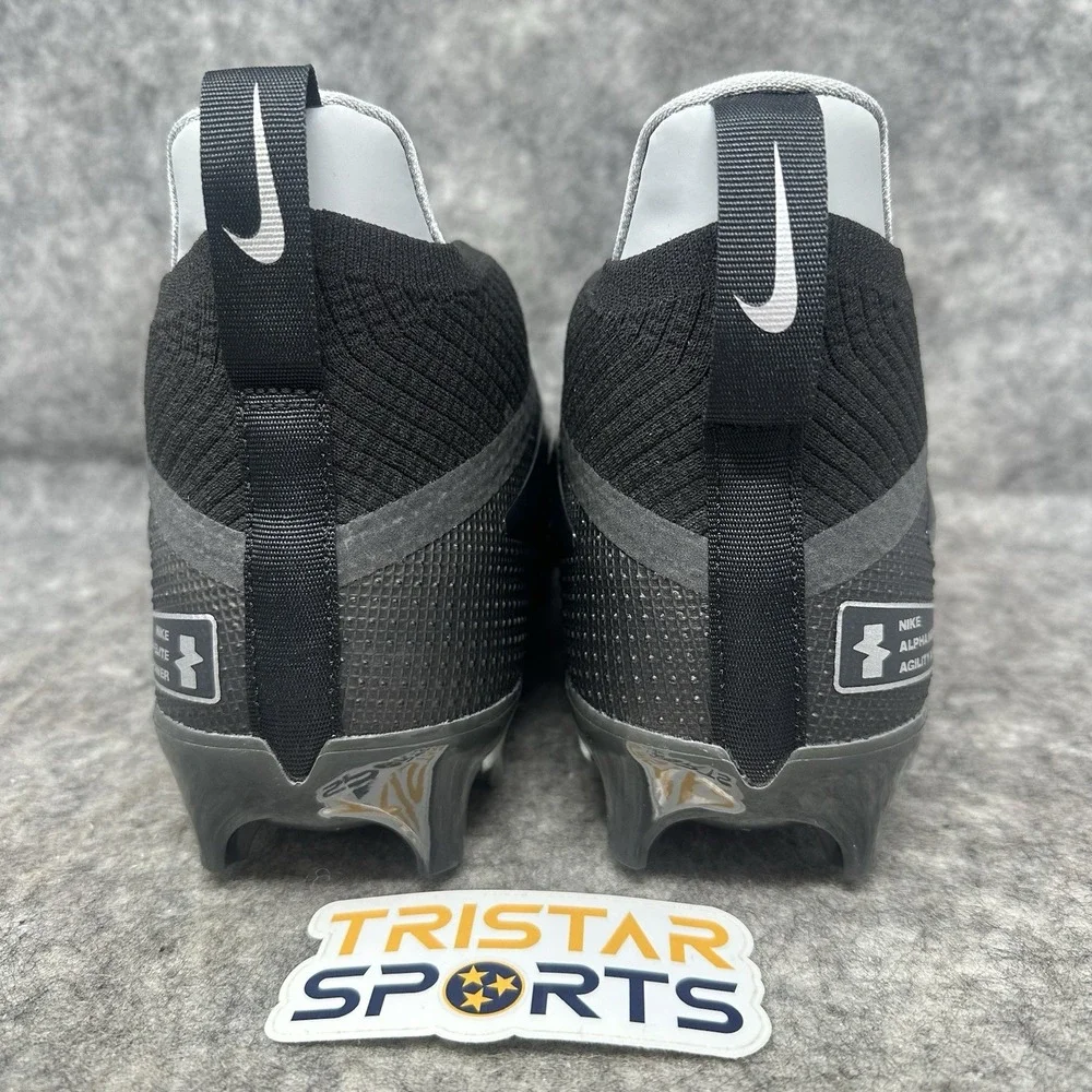 Nike Alpha Menace 4 Elite Football Cleats Mens Size 11.5 Black White FD7036-001